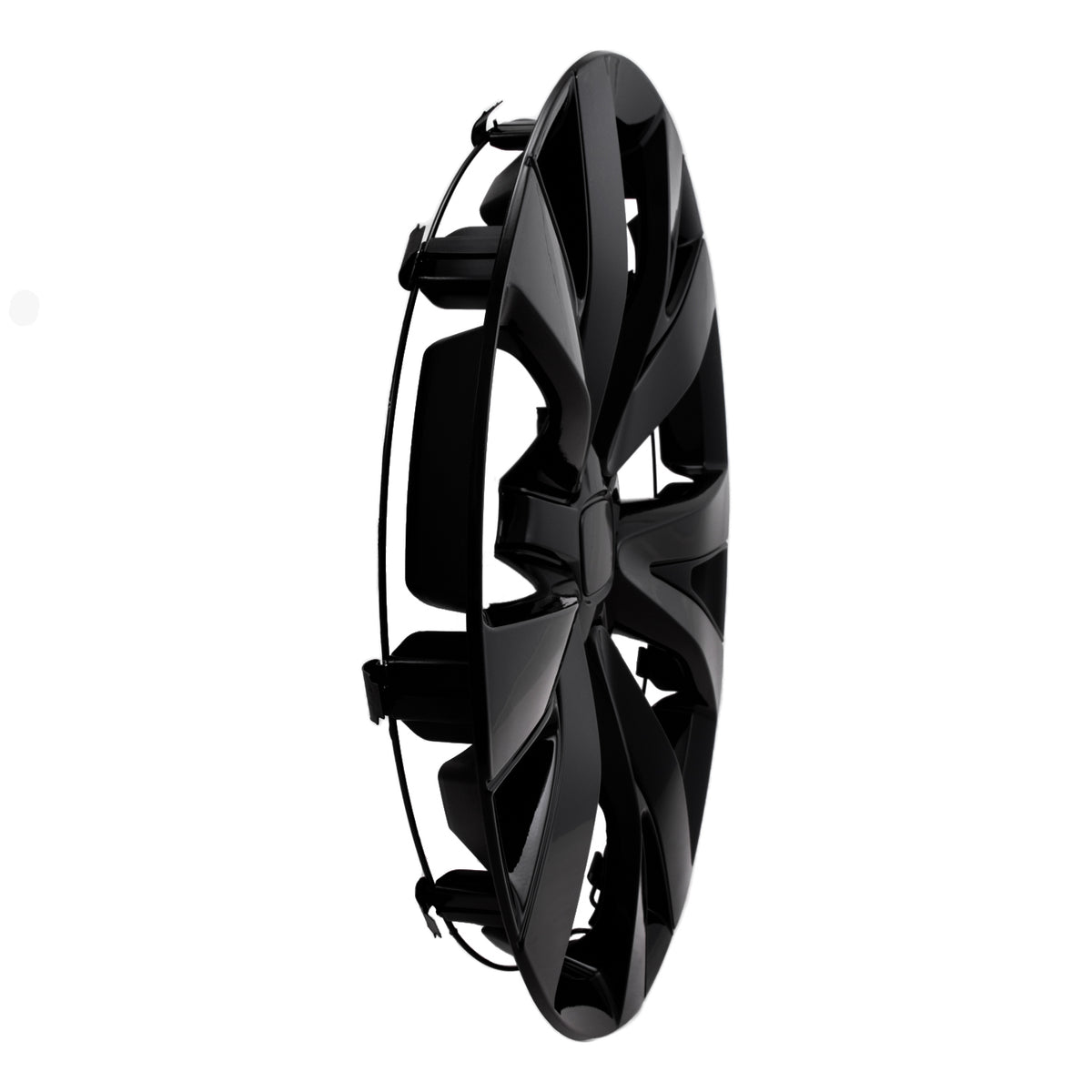 Black gloss painted abs plastic wheel cover 16 diameter from Coast To Coast part number IWC55916BLK