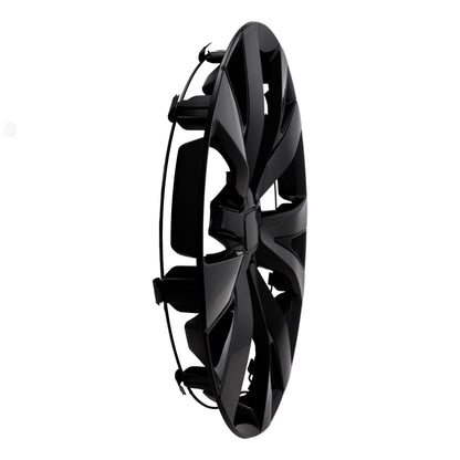 Black gloss painted abs plastic wheel cover 16 diameter from Coast To Coast part number IWC55916BLK