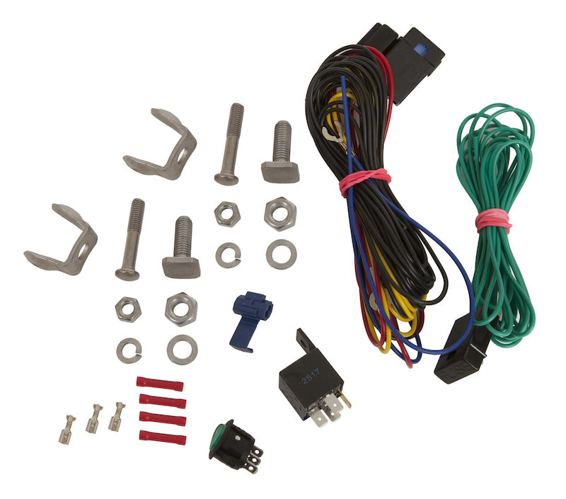 White fog light with mounting hardware from Hella part number 005700681