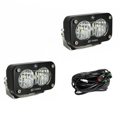Black auxiliary light with mounting hardware from Baja Designs part number 487805