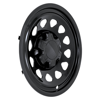 Black abs plastic wheel skin 17 diameter from Coast To Coast part number IMP100BLKN