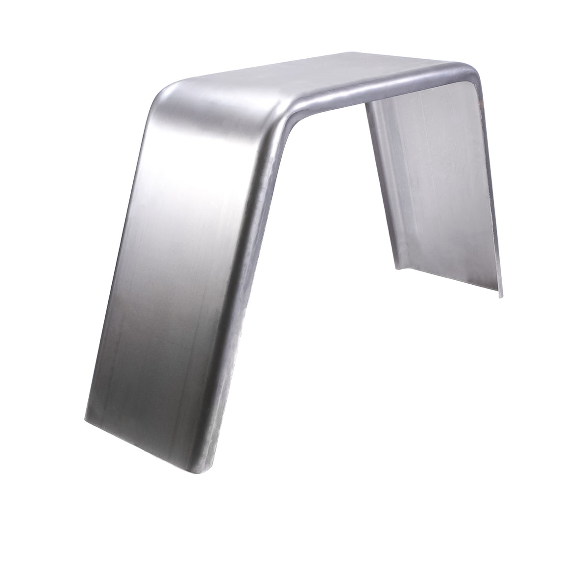 Silver oil coated steel fender with mounting hardware from Husky Towing part number F0003