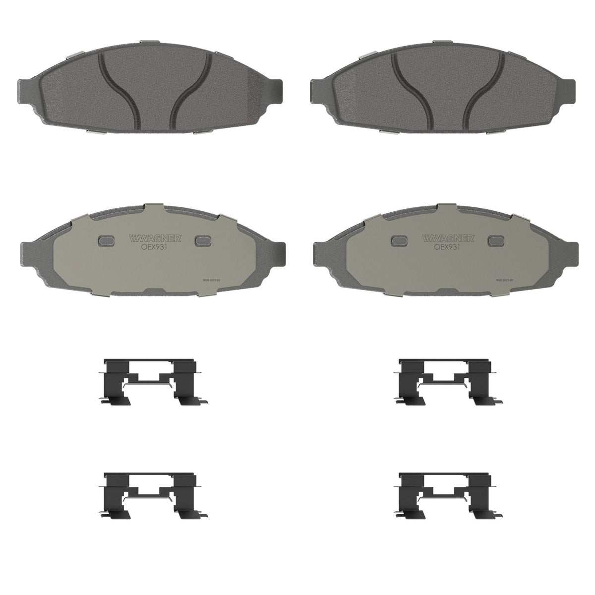 Disc Brake Pad Set from Wagner Brake part number OEX931