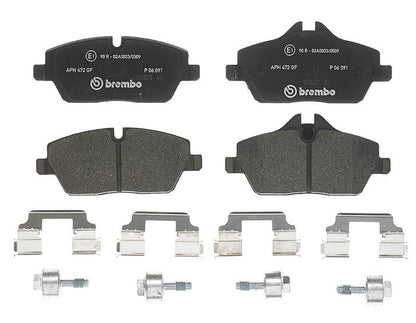 Disc Brake Pad Set with mounting hardware from Brembo part number P06091