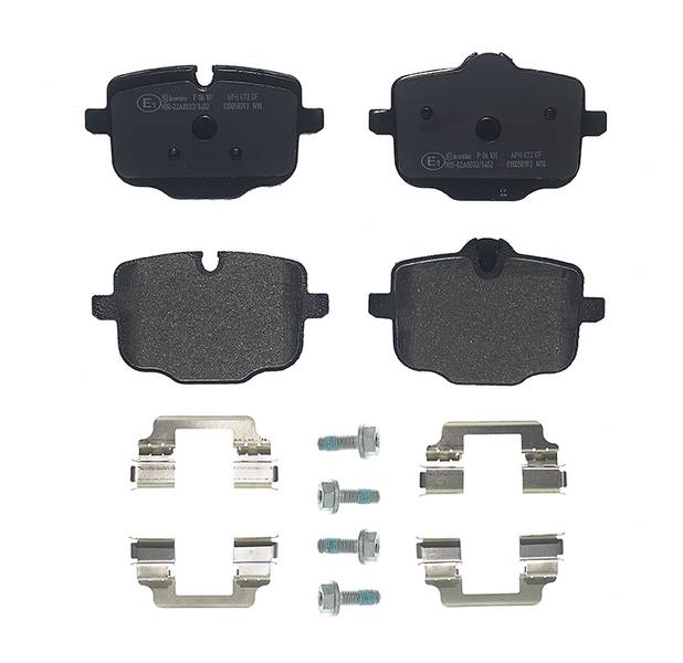 Disc Brake Pad Set with mounting hardware from Brembo part number P06101
