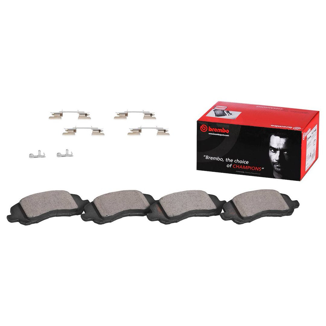 Disc Brake Pad Set with mounting hardware from Brembo part number P16013N