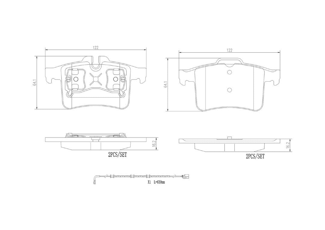Disc Brake Pad Set from Brembo part number P36034N
