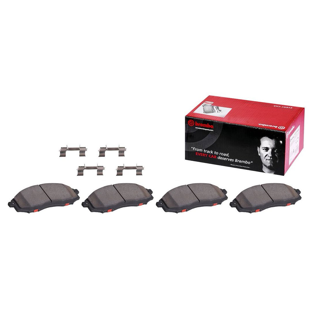 Disc Brake Pad Set with mounting hardware from Brembo part number P56046N