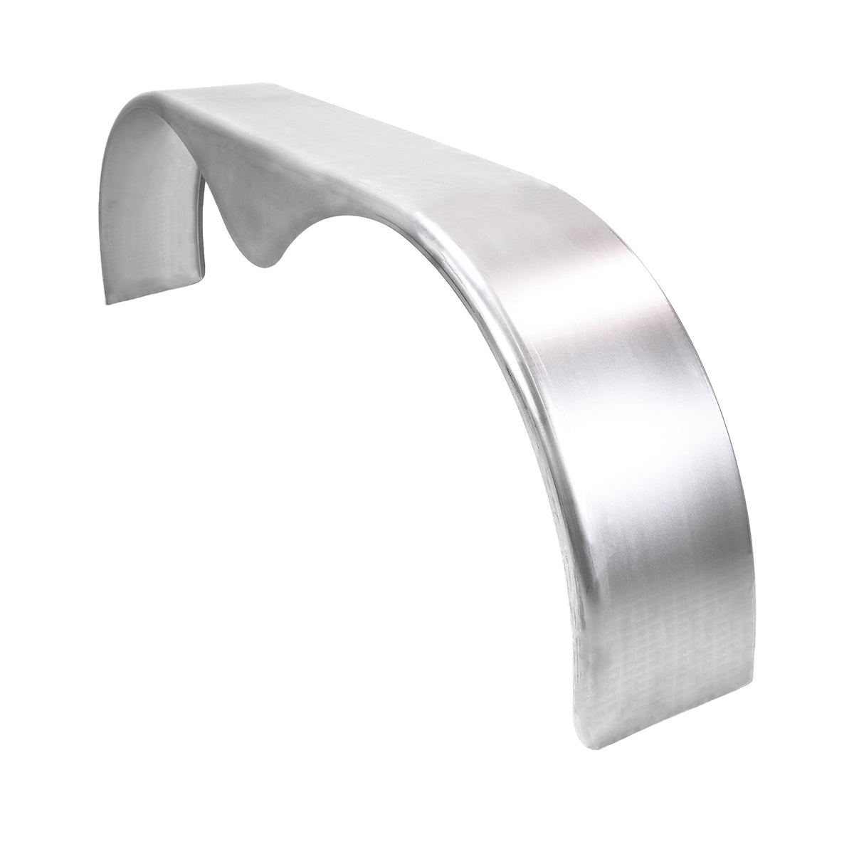 Silver oil coated steel fender with mounting hardware from Husky Towing part number F0010