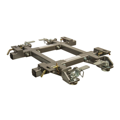 Black steel fifth wheel trailer hitch mount kit with mounting hardware from Husky Towing part number 33117