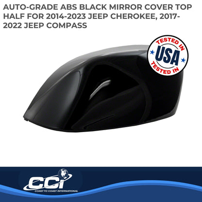 Black gloss painted abs plastic door mirror cover from Coast To Coast part number MC67532RBK