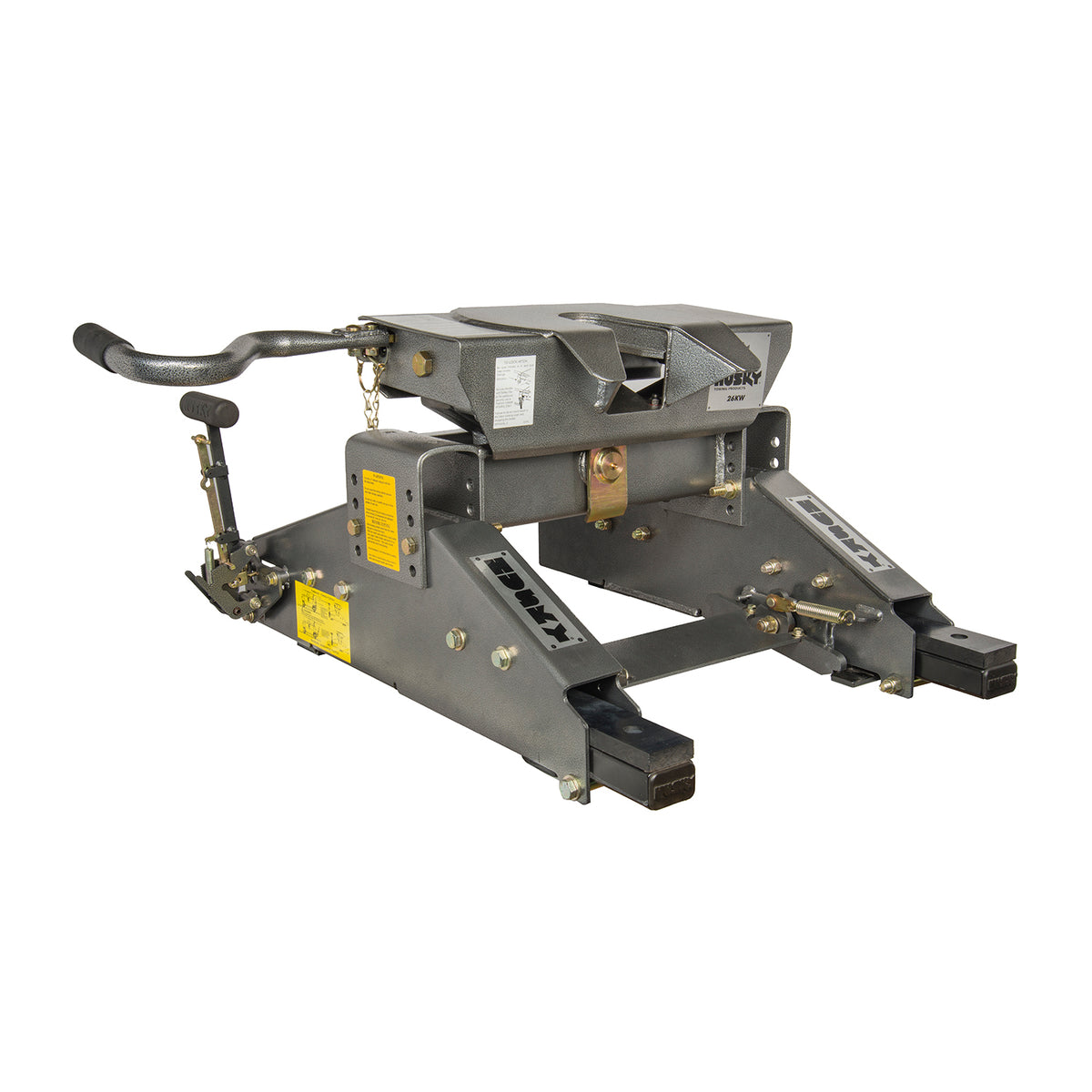 Gray steel fifth wheel trailer hitch from Husky Towing part number 31690KIT
