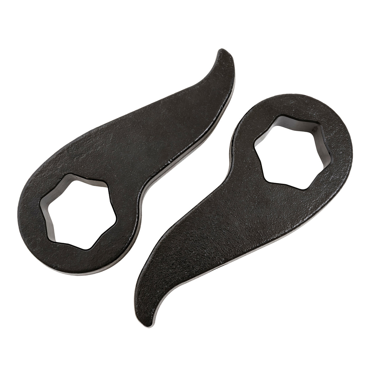 Black steel suspension leveling kit with mounting hardware from TrailFX part number G22LL4
