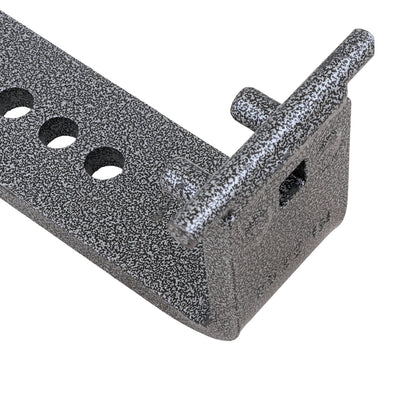 Black powder coated steel trailer weight distribution bracket from Husky Towing part number 33322