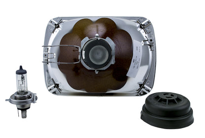 Chrome / black headlight from Hella part number 003427291