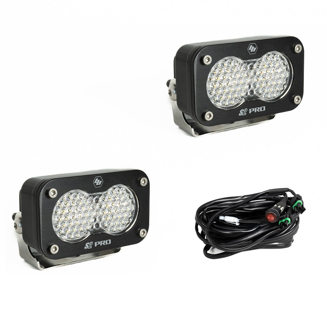 Black auxiliary light with mounting hardware from Baja Designs part number 487806