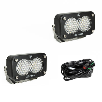 Black auxiliary light with mounting hardware from Baja Designs part number 487806