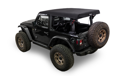 Premium black twill soft top from Bestop part number 54728-17