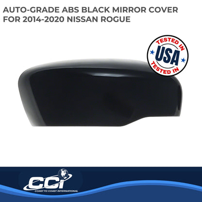 Black gloss painted abs plastic door mirror cover from Coast To Coast part number MC6285B