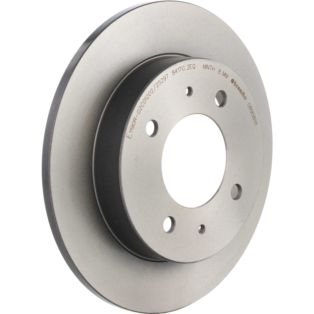 Gray cast iron disc brake rotor from Brembo part number 08.9081.11