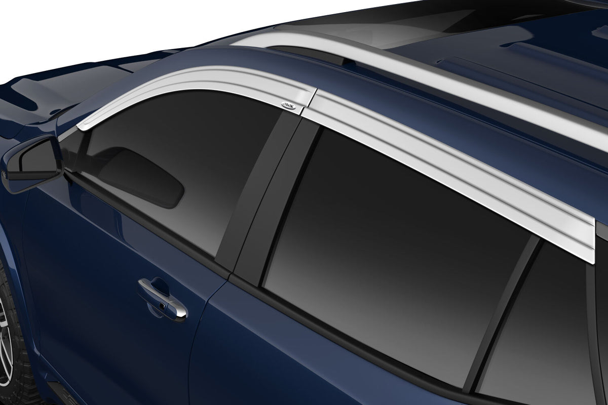 Modified acrylic side window deflector from Husky Liners part number 2884059