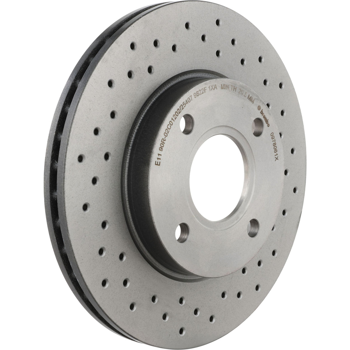 Gray cast iron disc brake rotor from Brembo part number 09.7806.1X