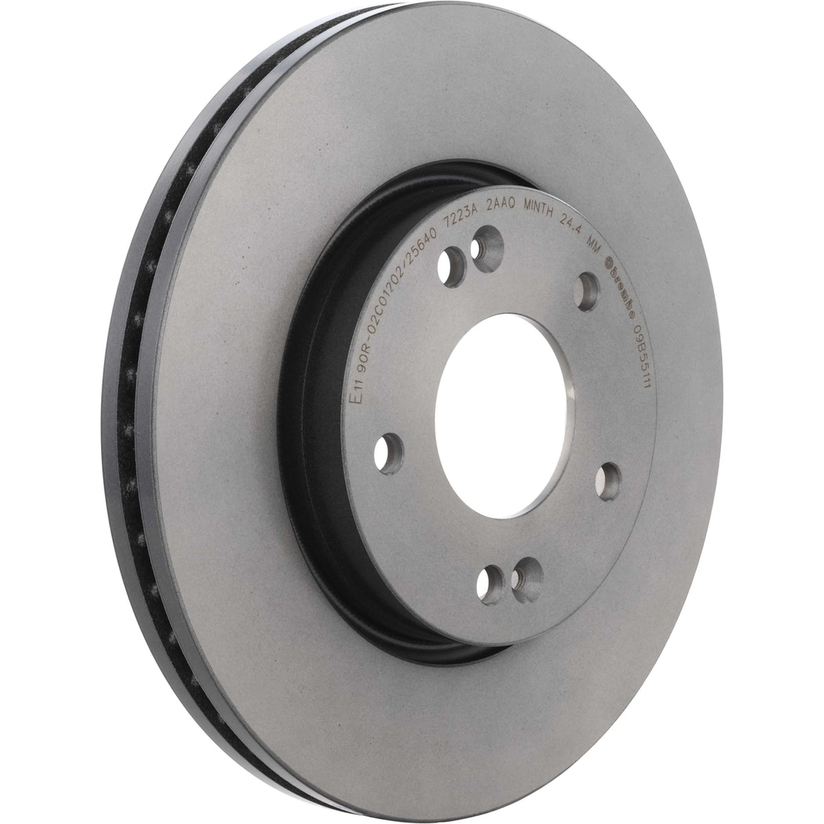 Gray cast iron disc brake rotor from Brembo part number 09.B551.11