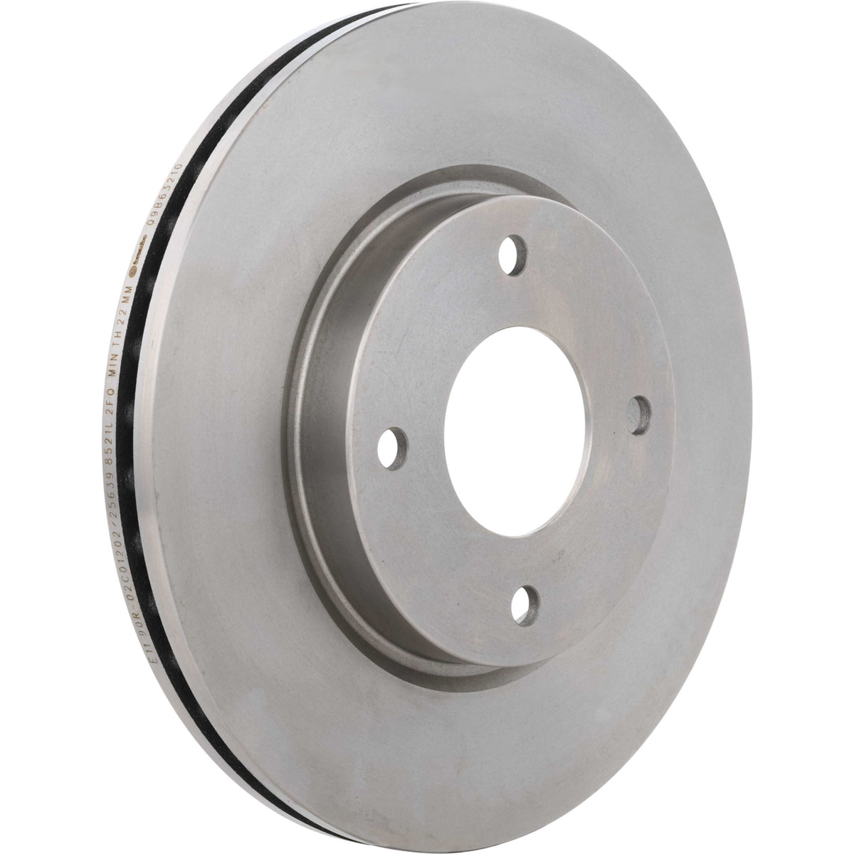 Gray cast iron disc brake rotor from Brembo part number 09.B632.10