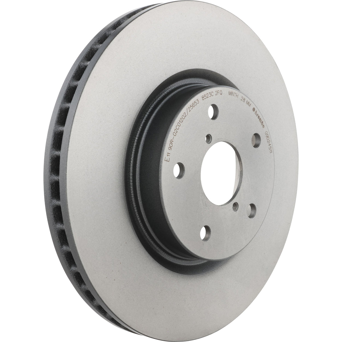 Gray cast iron disc brake rotor from Brembo part number 09.D245.11