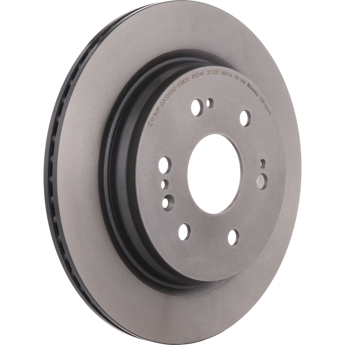 Gray cast iron disc brake rotor from Brembo part number 09.F084.11