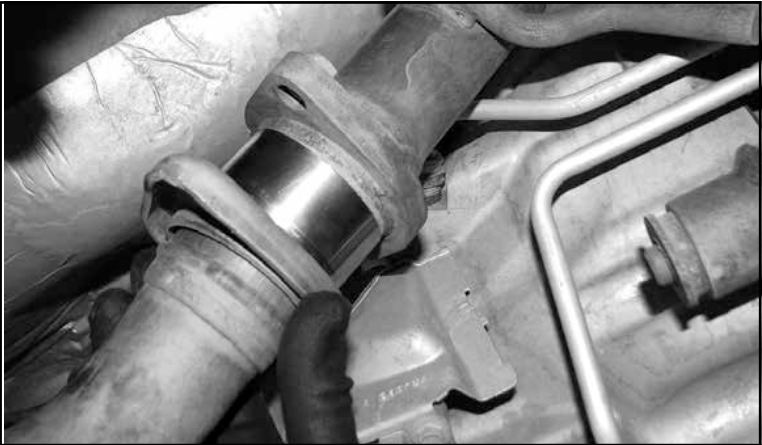 Mild steel exhaust pipe adapter from Fabtech part number FTS24126
