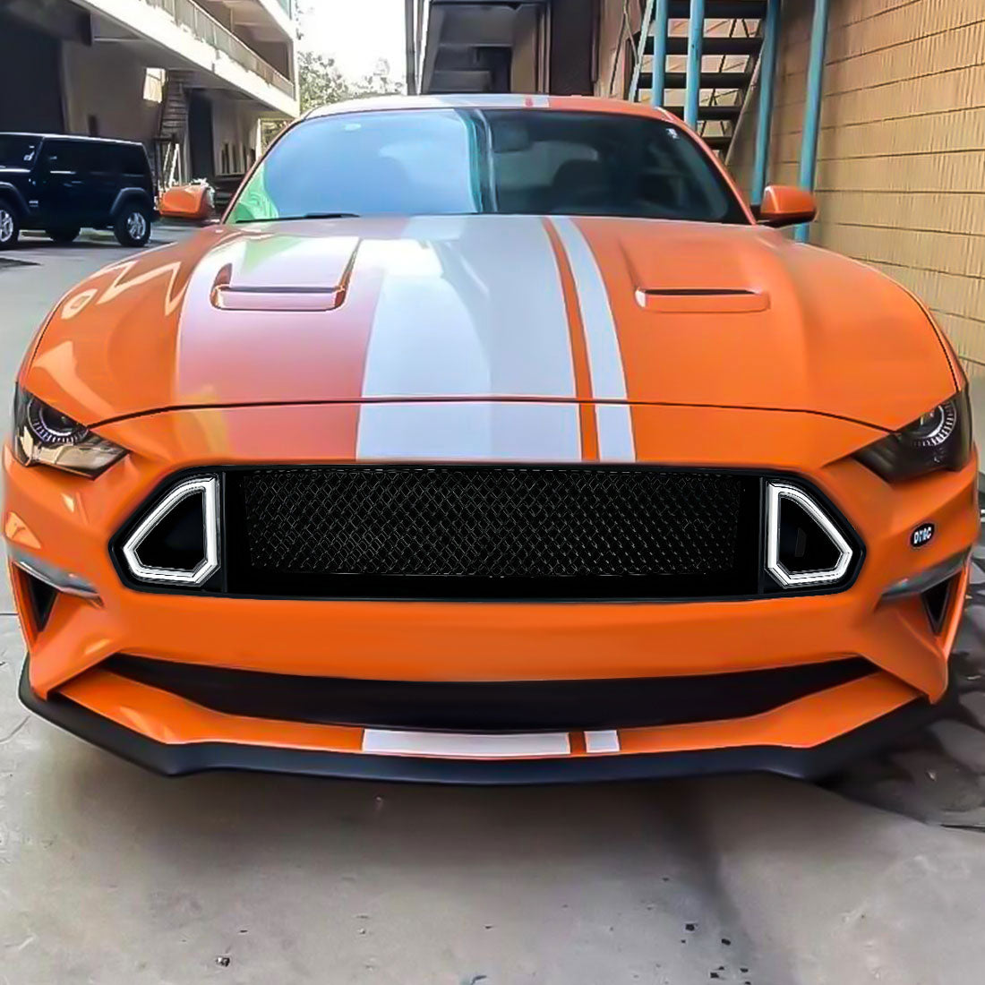 Matte black abs plastic grille from AMERICAN MODIFIED part number AMFMCA00607