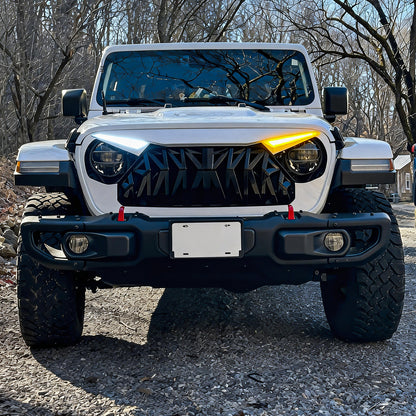 Black and white abs plastic grille from AMERICAN MODIFIED part number AMJPCA00141