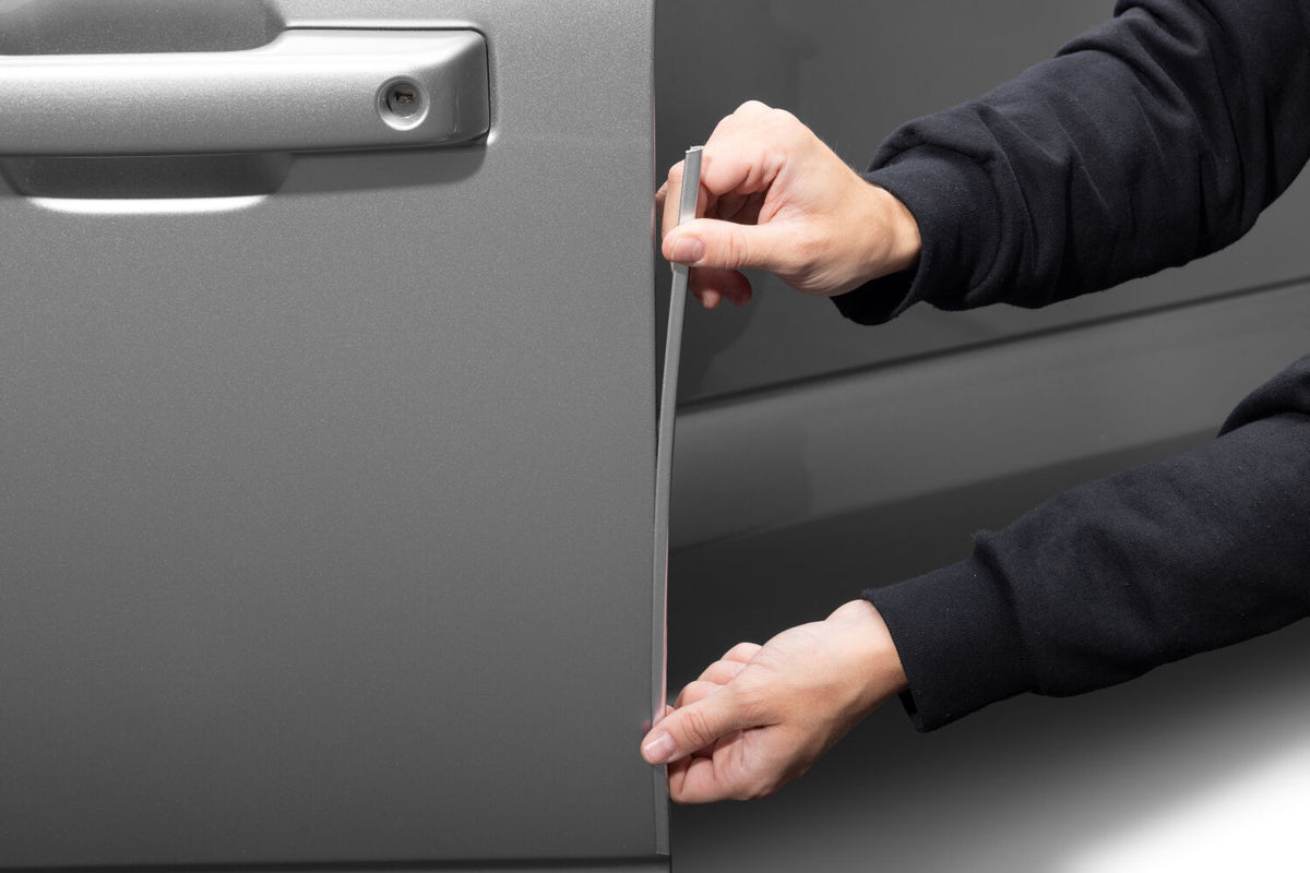 Velocity blue stainless steel door edge guard set from Husky Liners part number 92003E7