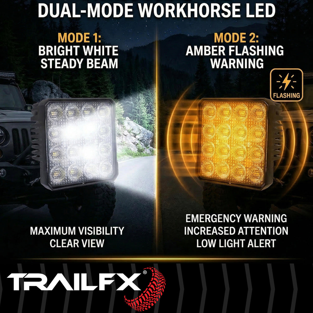 Work Light from TrailFX part number 4X4WLAMF1
