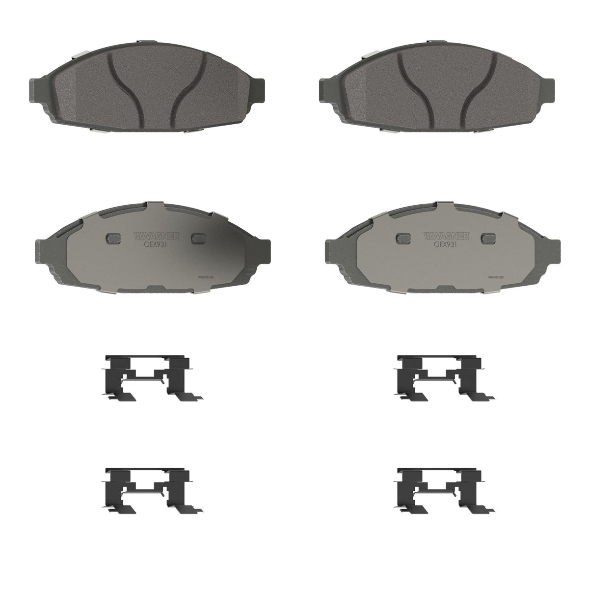 Disc Brake Pad Set from Wagner Brake part number OEX931