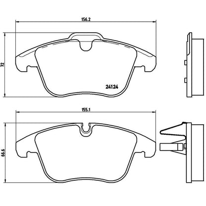 Disc Brake Pad Set from Brembo part number P36022