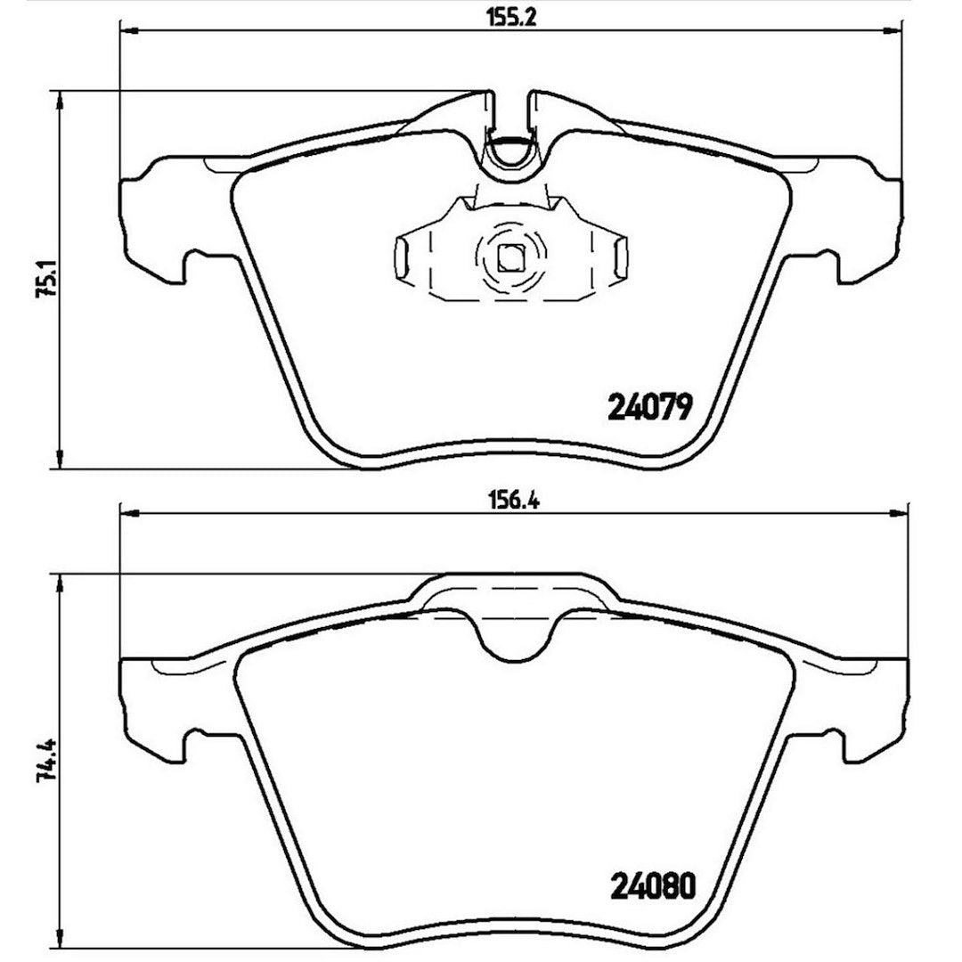 Disc Brake Pad Set from Brembo part number P36027