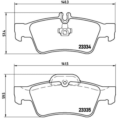 Disc Brake Pad Set from Brembo part number P50052