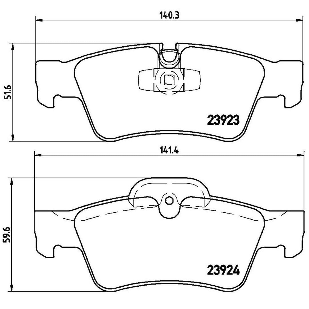 Disc Brake Pad Set from Brembo part number P50064