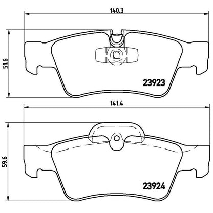 Disc Brake Pad Set from Brembo part number P50064