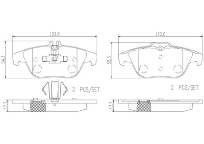 Disc Brake Pad Set from Brembo part number P50068N