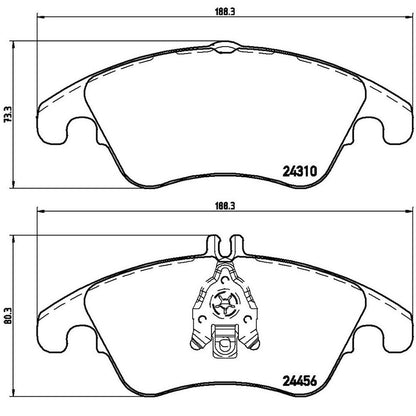 Disc Brake Pad Set from Brembo part number P50069