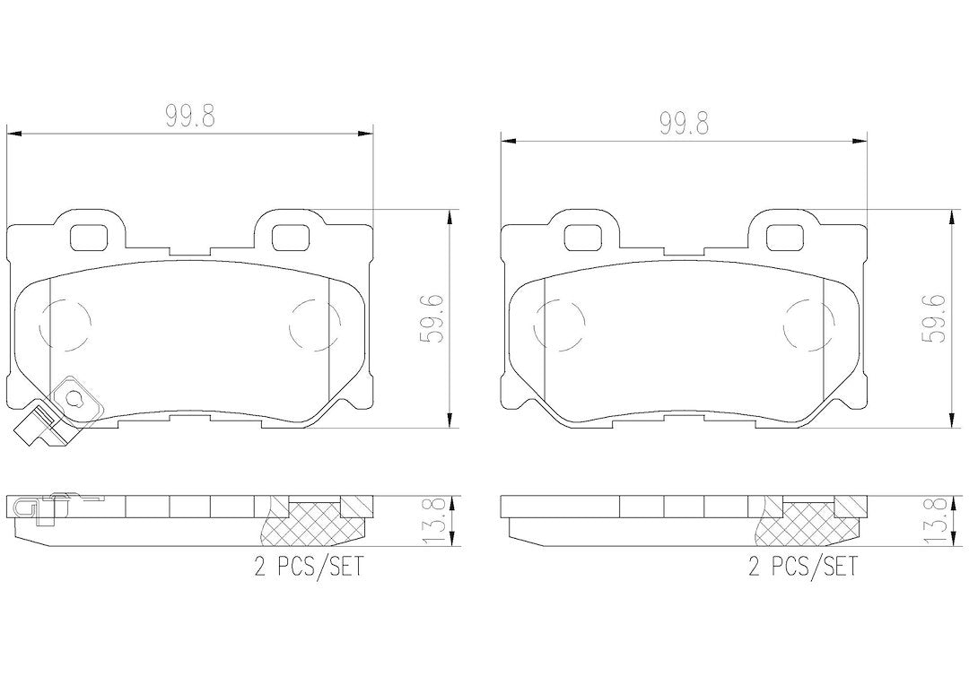 Disc Brake Pad Set from Brembo part number P56095N