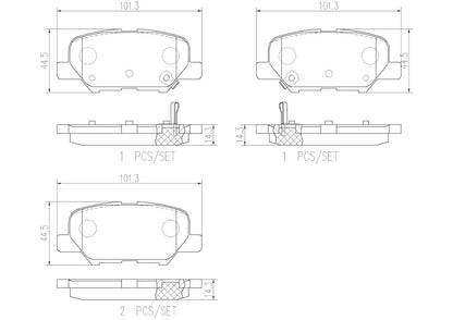Disc Brake Pad Set from Brembo part number P61111N