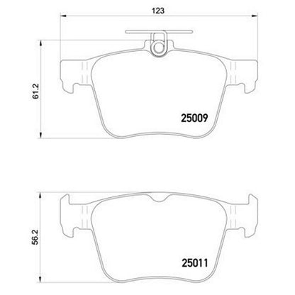 Disc Brake Pad Set from Brembo part number P85124