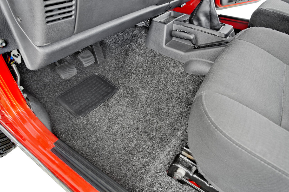 Grey polypropylene floor liner from Husky Liners part number HBRTJ97F