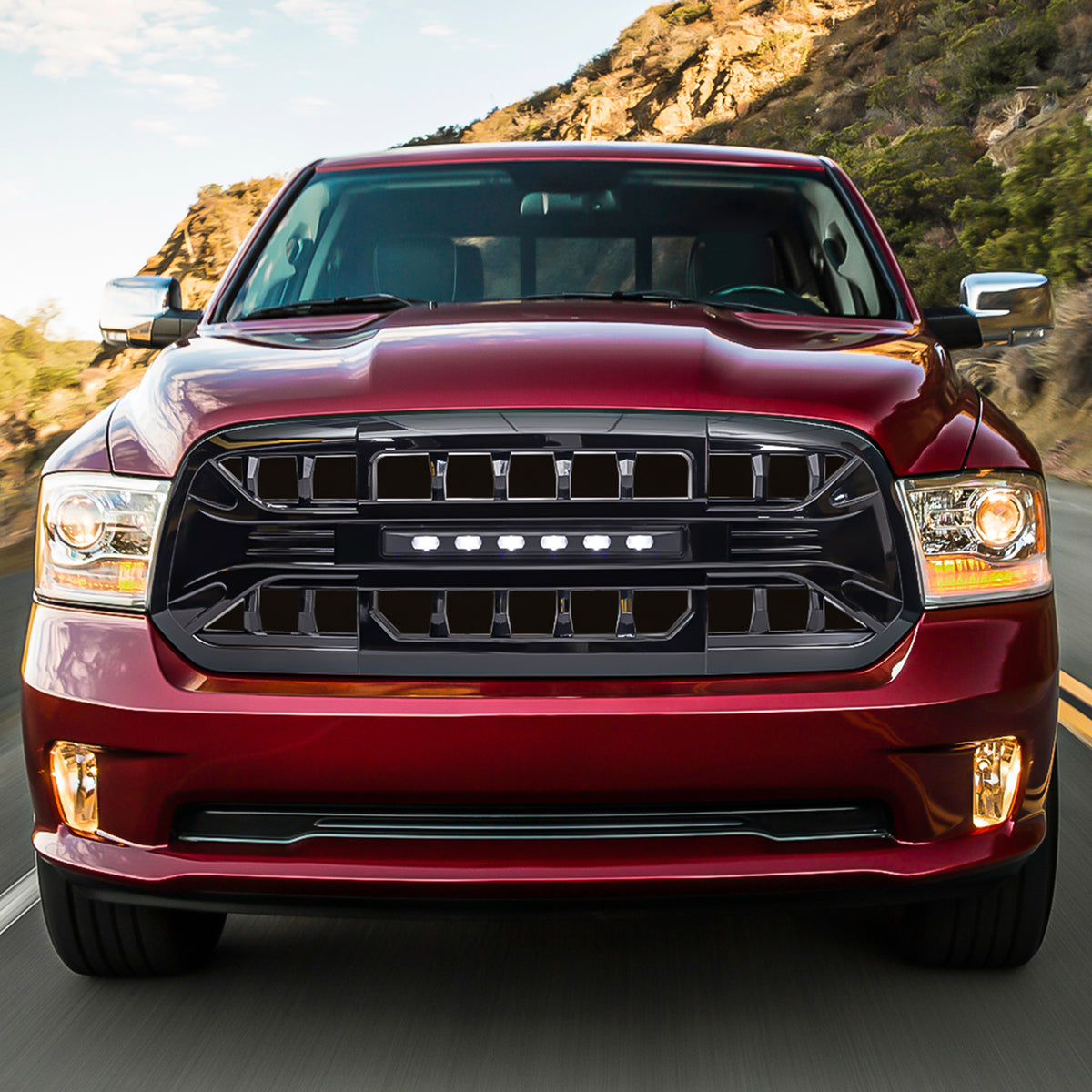 Glossy black abs plastic grille from AMERICAN MODIFIED part number AMDEBA00151