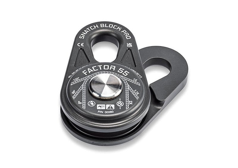 Hard anodized snatch block from Factor 55 part number 00280-06
