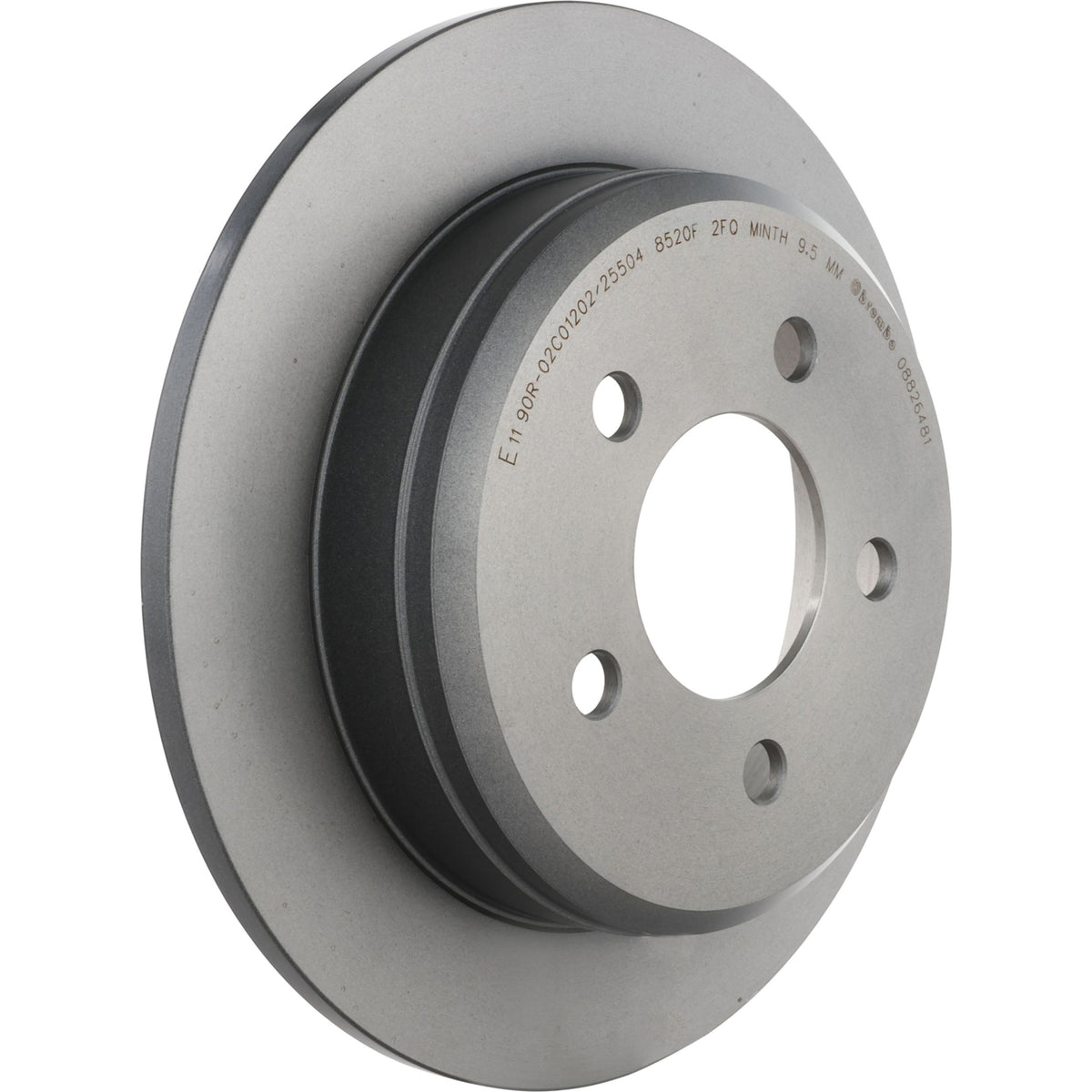 Gray cast iron disc brake rotor from Brembo part number 08.8264.81
